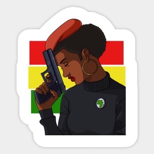Black Panther Party African Pride Sticker